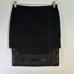 NWT Evil Twin Black Knee-Length Pencil Skirt Size Medium U0401